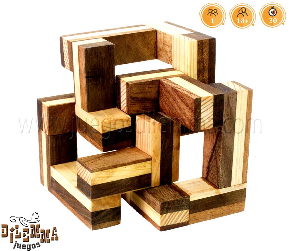 Rompecabezas Cubo de 3 piezas Juegos Dilemma